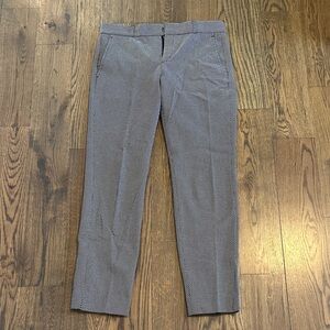 Banana Republic Women's Black and White Patterned Ryan Dress Pants